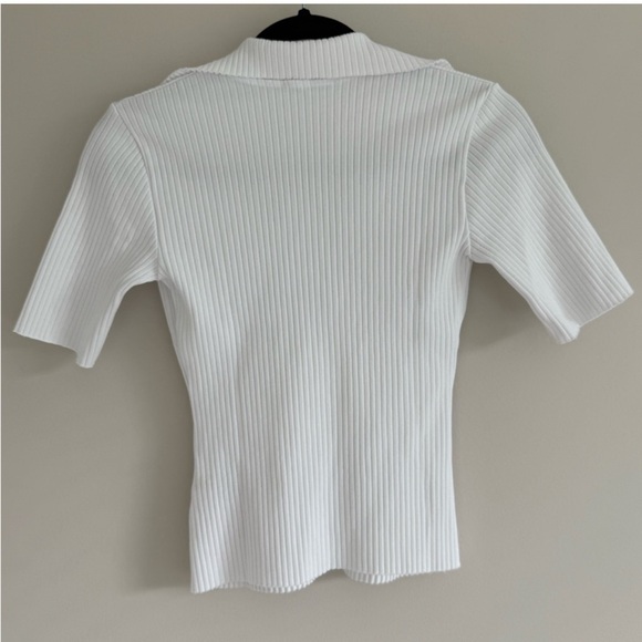 Cotton Citizen Short Sleeve Ibiza Polo shirt, NWT, Size Medium, Classic White - Picture 3 of 7